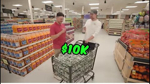 $100000 doller every day you survive in grocery store