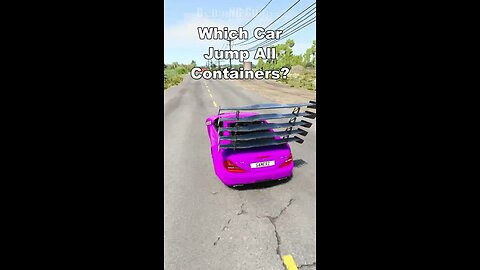 Which CAR JUMP all CONTAINERS - WHICH car JUMPS BEST! pt2