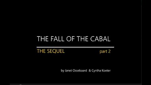 THE SEQUEL TO THE FALL OF THE CABAL - PART 2, The Ideology of War