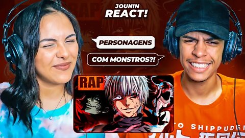 Rap: Prisão do Medo (Kaneki, Ichigo, Alucard..) O Monstro Me Libertou | TK RAPS | [React Rap Nerd] 🔥