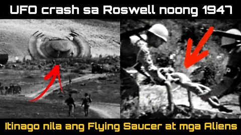 Flying Saucer Bumagsak Sa Roswell Noong 1947 | Roswell UFO Crash | Roswell Incident