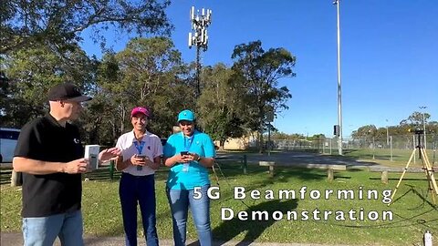 SHOCKING BEAM FORMING DEMONSTRATION FROM TELSTRA PUTS PEOPLE INTO PANIC MODE...