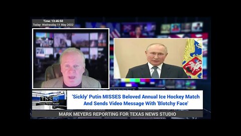 PUTIN LOOKS ILL and MISSES Beloved Annual Ice Hockey Match - Sends Video Message With 'Blotchy Face'