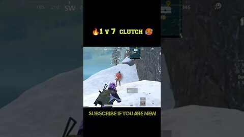 💥 pubg mobile lite 1 v 7 clutch ⚡ #shorts #viral #pubgmobilelite