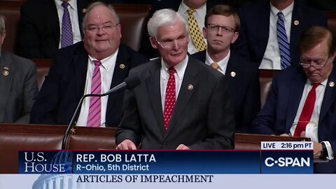 🔴👀🔴 Congressman Bob Latta Speaks In Opposition of Impeachment