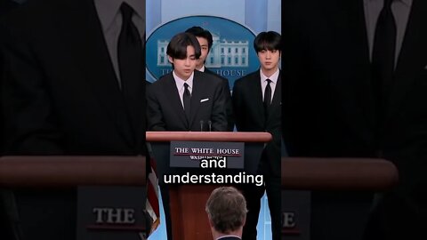 every one has their own history - taehyung speech at white house with eng sub