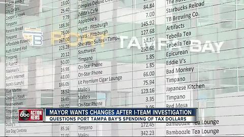 Mayor demands policy changes to Port Tampa Bay's credit card spending after I-Team Investigation