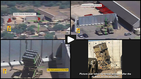 Hezbollah with Almas ATGM destroys IDF Iron Dome louncher