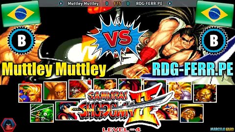 Samurai Shodown II (Muttley Muttley Vs. RDG-FERR.PE) [Brazil Vs. Brazil]