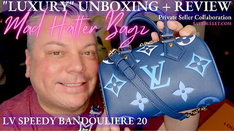 BOUGIE ON A BUDGET! SO CUTE! LV SPEEDY B 20 (BLUE EMPRIENTE) from Savebullet