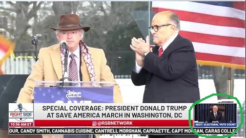 Giuliani and Eastman speak on the Ellipse at the Save America March on J6