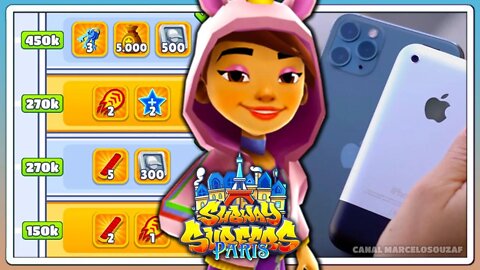 Subway Surfers Paris 2021 | iPhone 1 vs iPhone 12 | Recorde com Jia Unicorn