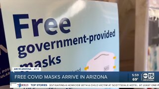 Free COVID masks are now arriving in Arizona