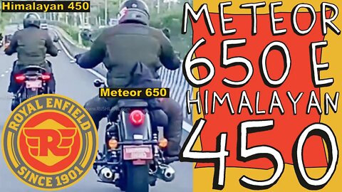 Vídeo MOSTRA as novas METEOR 650 e HIMALAYAN 450 TOTALMENTE prontas andando nas ruas