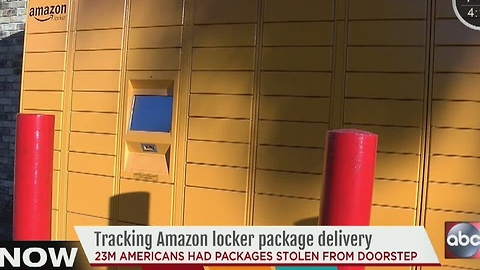 Tracking Amazon locker package delivery