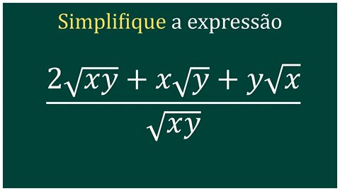 Exercício de Simplificação de Expressão Algébrica