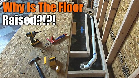 Craziest Bathroom I Ever Built | Framing The Raised Floor And Plumbing | THE HANDYMAN |