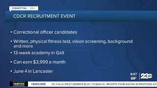 California Department of Corrections and Rehabilitation hosting a recruitment event