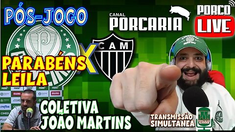 🔴#AOVIVO| PÓS JOGO| PALMEIRAS X ATLÉTICO-MG| BRASILEIRÃO 2023🏆| COLETIVA JOÃO MARTINS