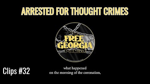 Arrested for THOUGHT CRIMES