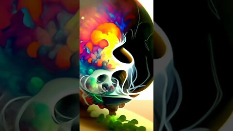 Transcendent Skull #digitalart #abstract #inspiration #art #creative #artwork #discodiffusion #ai