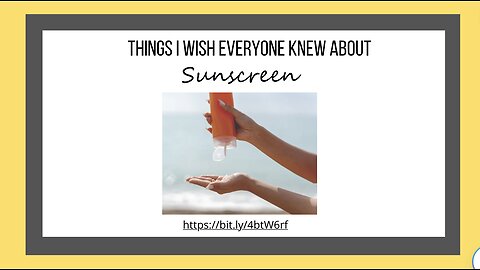 What Do You Know About Sunscreen?