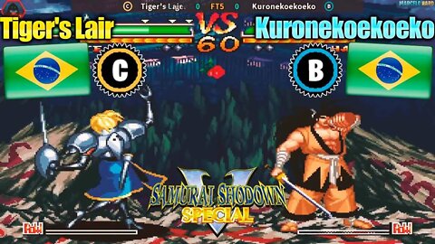 Samurai Shodown V Special (Tiger's Lair Vs. Kuronekoekoeko) [Brazil Vs. Brazil]