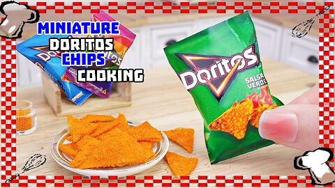 Crispy Miniature Rainbow Doritos | Tiny Chips Making in Miniature Kitchen by Miniature Cooking