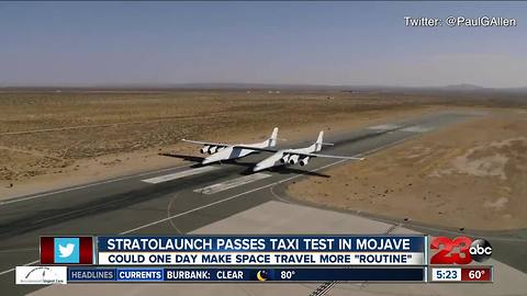 Stratolaunch aircraft tested in Mojave, Calif.