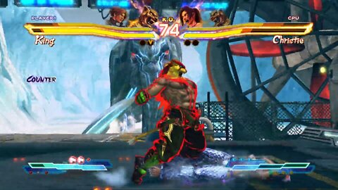 Street Fighter X Tekken: King (Swap Costume) & Lars vs Christie & King - 1440p No Commentary