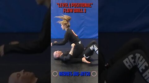 Heroes Training Center | Level 1 Jiu-Jitsu Positional Flow Drill 3 | Yorktown Heights NY #Shorts