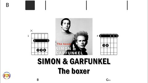 SIMON & GARFUNKEL The boxer - (Chords & Lyrics like a Karaoke) HD