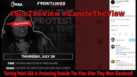 Protest Today Outside The Views Live Broadcast! #CancleTheView #SueTheView