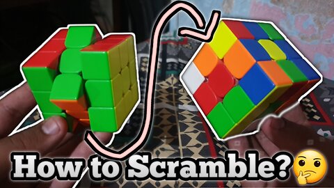 How to learn Algorithms ?| How to scramble a cube ? 🤔 | Watch Till End