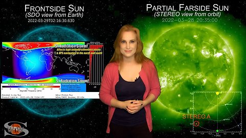 A Machine-Gun Flare Player Delivers a 1,2 Punch at Earth | Space Weather News 03.30.2022