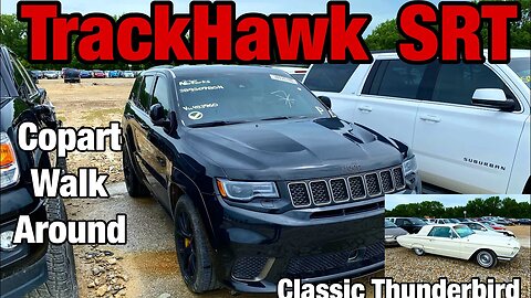 JEEP TRACKHAWK, CLASSIC THUNDERBIRD, Kansas City COPART Walk Around