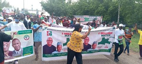 KADUNA Millions Of Citizen’s March for Peter Obi The Next President Of Nigeria