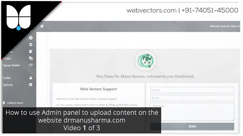 DrManuSharma.Com - How to use website's Admin Panel to upload content - Vid# 1 (2020)