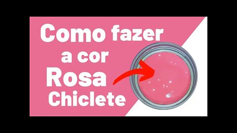 COMO FAZER ROSA CHICLETE MISTURA DE CORES