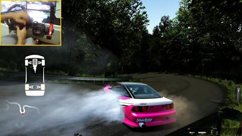 DRIFT NISSAN 180SX - Assetto Corsa / Logitech g29 gameplay