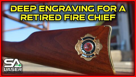 An engraving for a retired Fire Chief