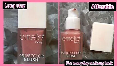 Emilie cream blush review | liquid blush by emilie | long stay blush | affordable | by fiza farrukh