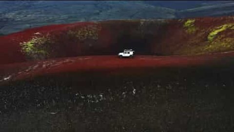 Breathtaking volcanic crater in Iceland