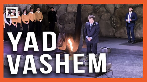 Javier Milei Lays Wreath in Argentinian Colors at Yad Vashem, Israel’s Holocaust Memorial