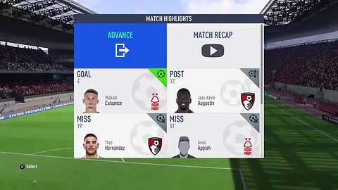 Nottingham Forest S:10 2027-2028 EPL Match 14 VS Bournemouth (9-4-0)