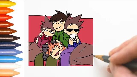 COMO DESENHAR EDDSWORLD - AMIGOS UNIDOS - FÁCIL #eddsworld #desenho #desenholivre