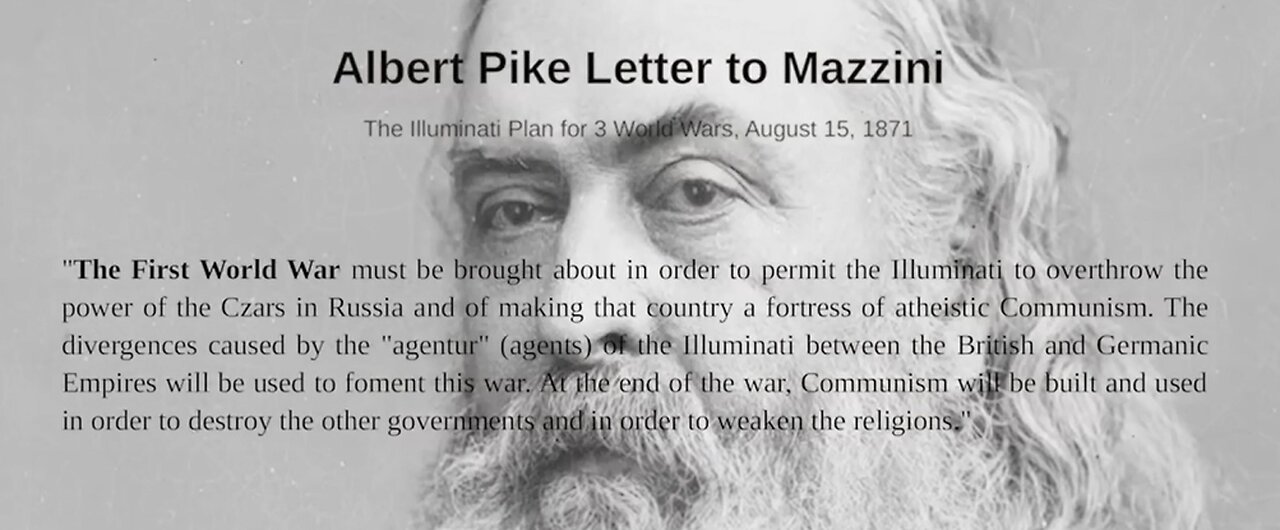 Albert Pike letter to Mazzini The Illuminate Plan