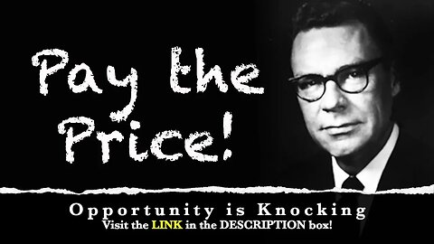 Earl Nightingale You Must Be Willing to Pay the Price Audio Recording