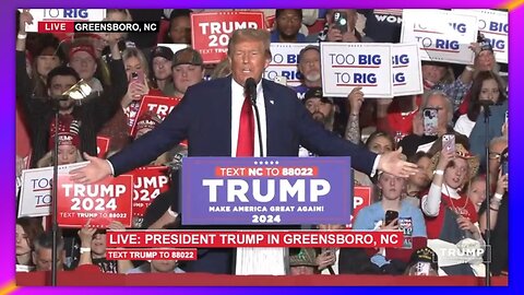 TRUMP RALLY IN GREENSBORO, NORTH CAROLINA - MARCH 2, 2024💯🔥🔥🔥🔥🔥🔥🔥🙏✝️🙏