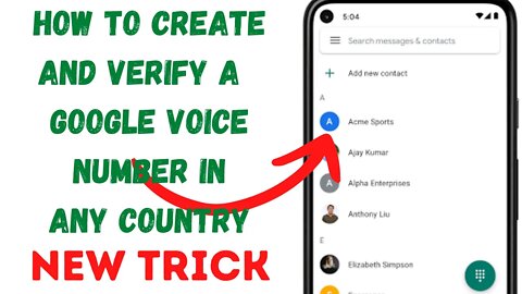 how to create a Google voice number | how to create and verify Google voice number in any country